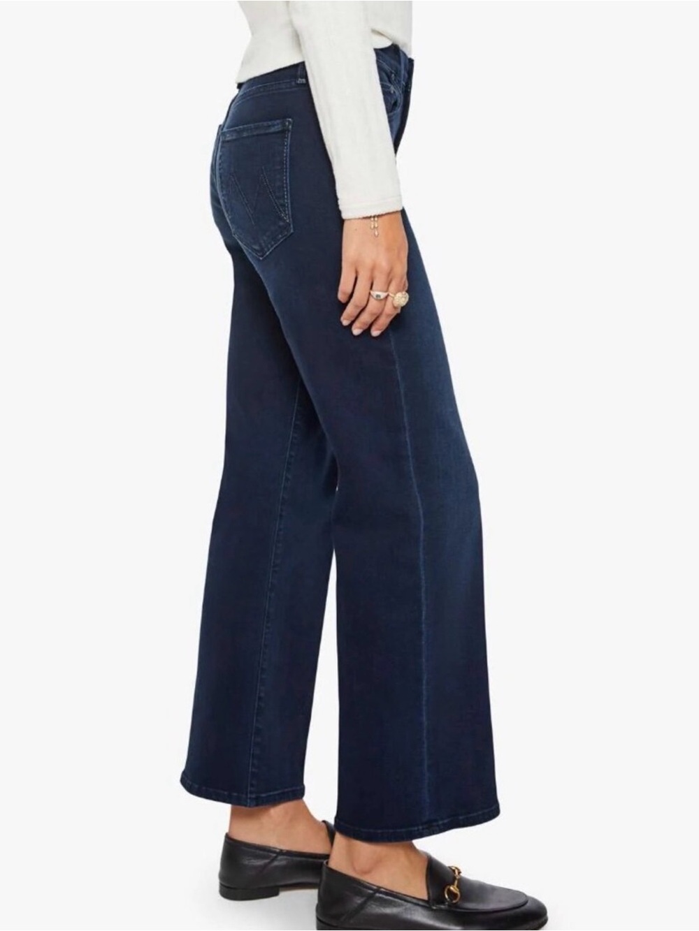 Mother The Mid Rise Rambler Zip‎ Ankle Jeans in Night in Venice size 29
